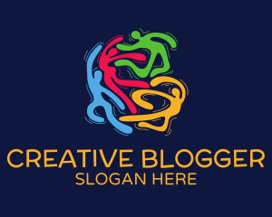 Blogger - Happy Dancing Community logo design