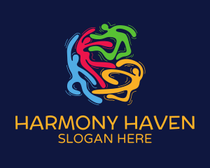 Cooperative - Happy Dancing Community logo design