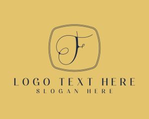 Designer - Minimalist Brand Letter F logo design