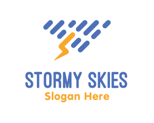 Weather - Weather Thunderstorm Forecast logo design