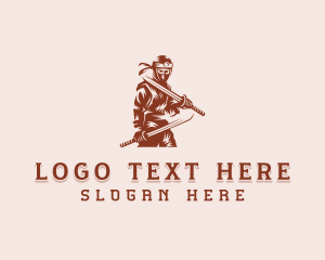 Shogun - Sword Ninja Samurai logo design