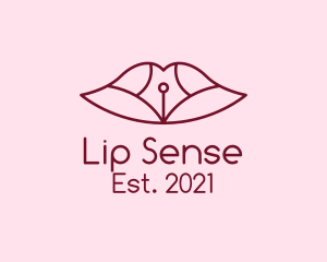 Lips Beauty Blogger logo design