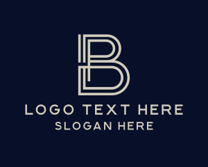 Architecture - Marketing Stripes Letter B logo design