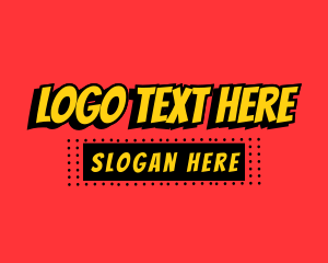 Comic Book Text Logo