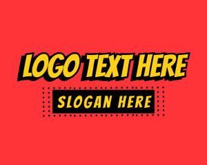 Comic - Comic Book Text logo design