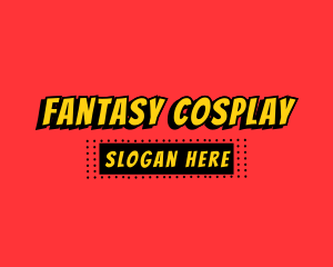 Cosplay - Comic Book Sign logo design
