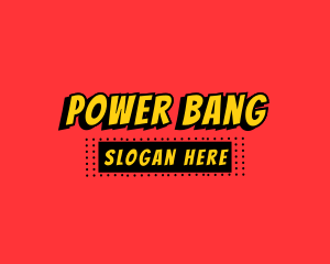 Bang - Comic Book Sign logo design