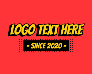 Action - Comic Book Text logo design