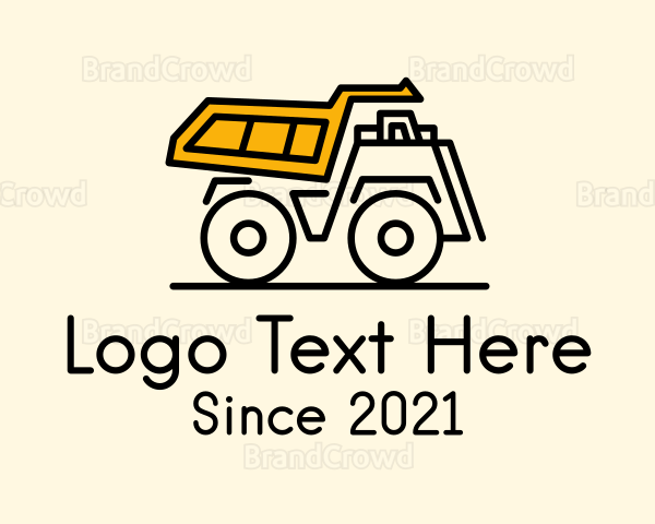 Dump Truck Vehicle Logo