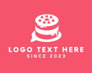 Wedding Cake - Pastry Cake Chat logo design