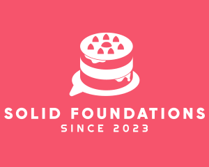 Cuisine - Pastry Cake Chat logo design