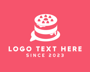 Conversation - Pastry Cake Chat logo design