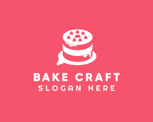 Pastry Cake Chat logo design