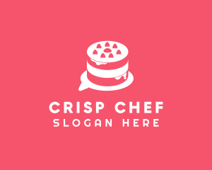 Pastry Cake Chat logo design