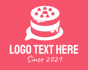 Special - White Cake Chat logo design