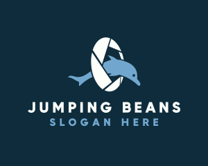 Dolphin Jump Shutter logo design