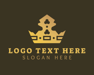 Upscale - Golden Crown Jewel logo design