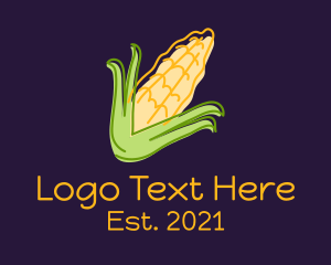 Sweet Corn - Corn Plant Farm logo design