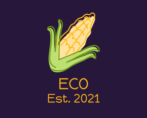 Organic Produce - Corn Plant Farm logo design