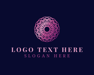 Mandala - Luxury Wave Motion Mandala logo design