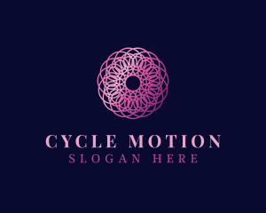 Luxury Wave Motion Mandala logo design