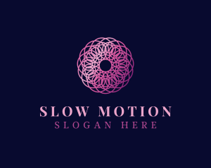 Luxury Wave Motion Mandala logo design