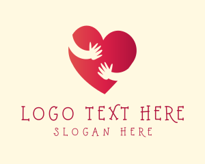 Hand - Heart Hug Foundation logo design