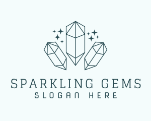 Precious Gem Sparkles logo design