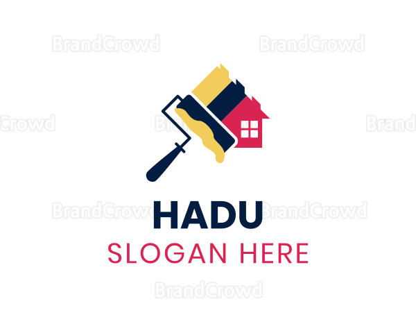 House Paint Roller Logo