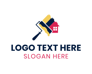 Business - House Paint Roller logo design