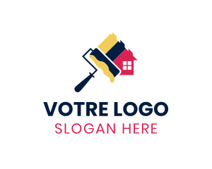 House Paint Roller Logo