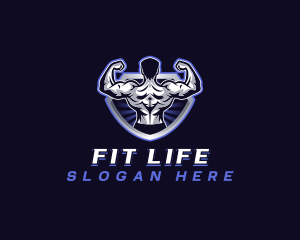 Gym Shield Fitness logo design