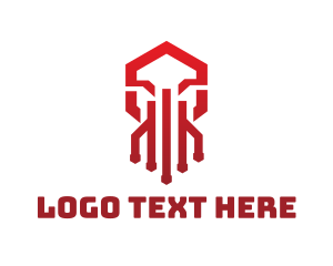 Video Game - Hexagon Squid Gaming logo design