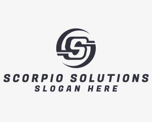 Freight Logistics Letter S logo design