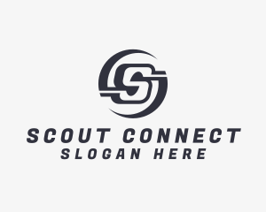 Freight Logistics Letter S logo design