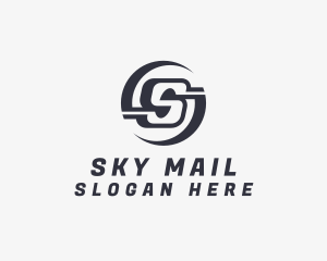 Freight Logistics Letter S logo design