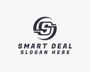 Freight Logistics Letter S logo design