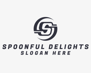 Freight Logistics Letter S logo design