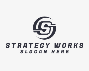 Freight Logistics Letter S logo design