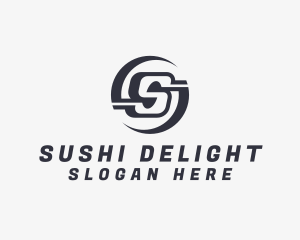 Freight Logistics Letter S logo design