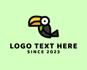 Zoo - Toucan Bird Cartoon logo design