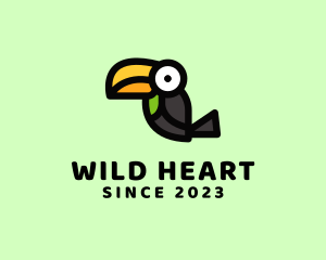 Toucan Bird Cartoon logo design