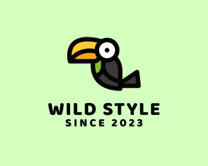 Toucan Bird Cartoon logo design