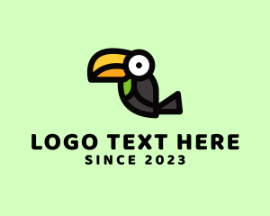 Worm - Toucan Bird Cartoon logo design