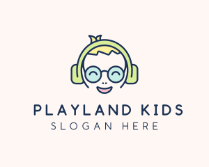 Happy Boy Headphones logo design