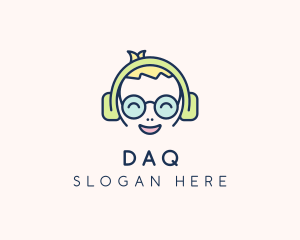 Gadget Store - Happy Boy Headphones logo design