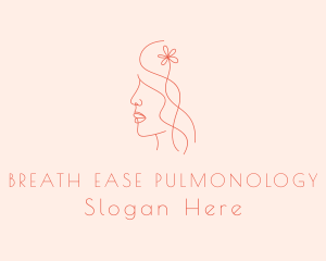 Woman Skincare Salon Logo