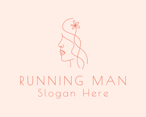 Woman Skincare Salon Logo