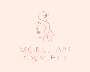 Woman Skincare Salon Logo