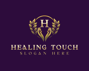 Hand Wellness Spa logo design